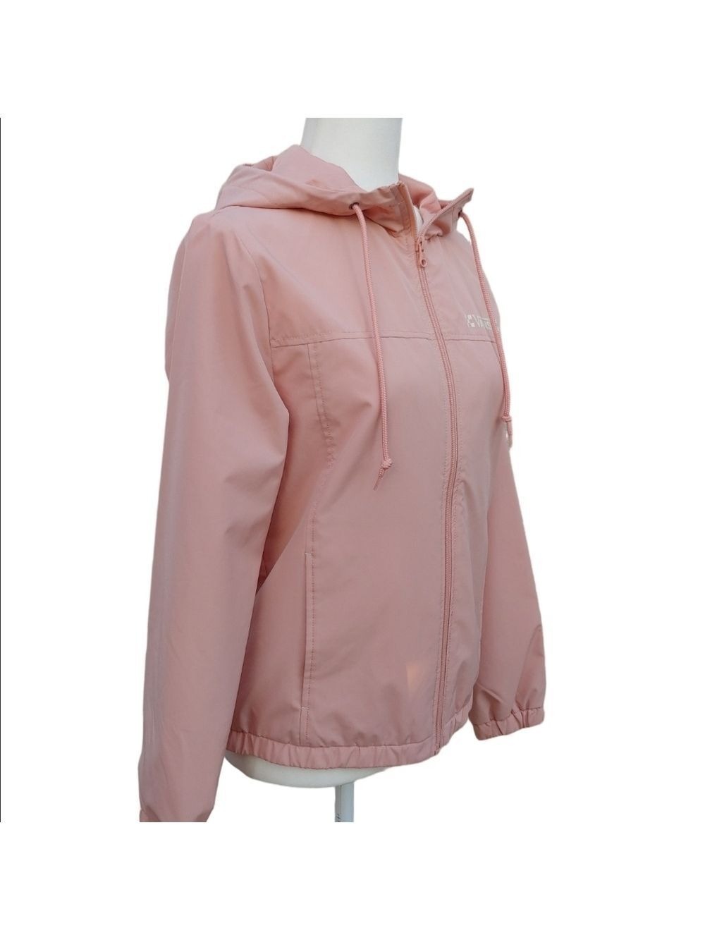 Vans Light Pink Zip-Up Hooded Windbreaker Jacket in Women's XS - Picture 8 of 17